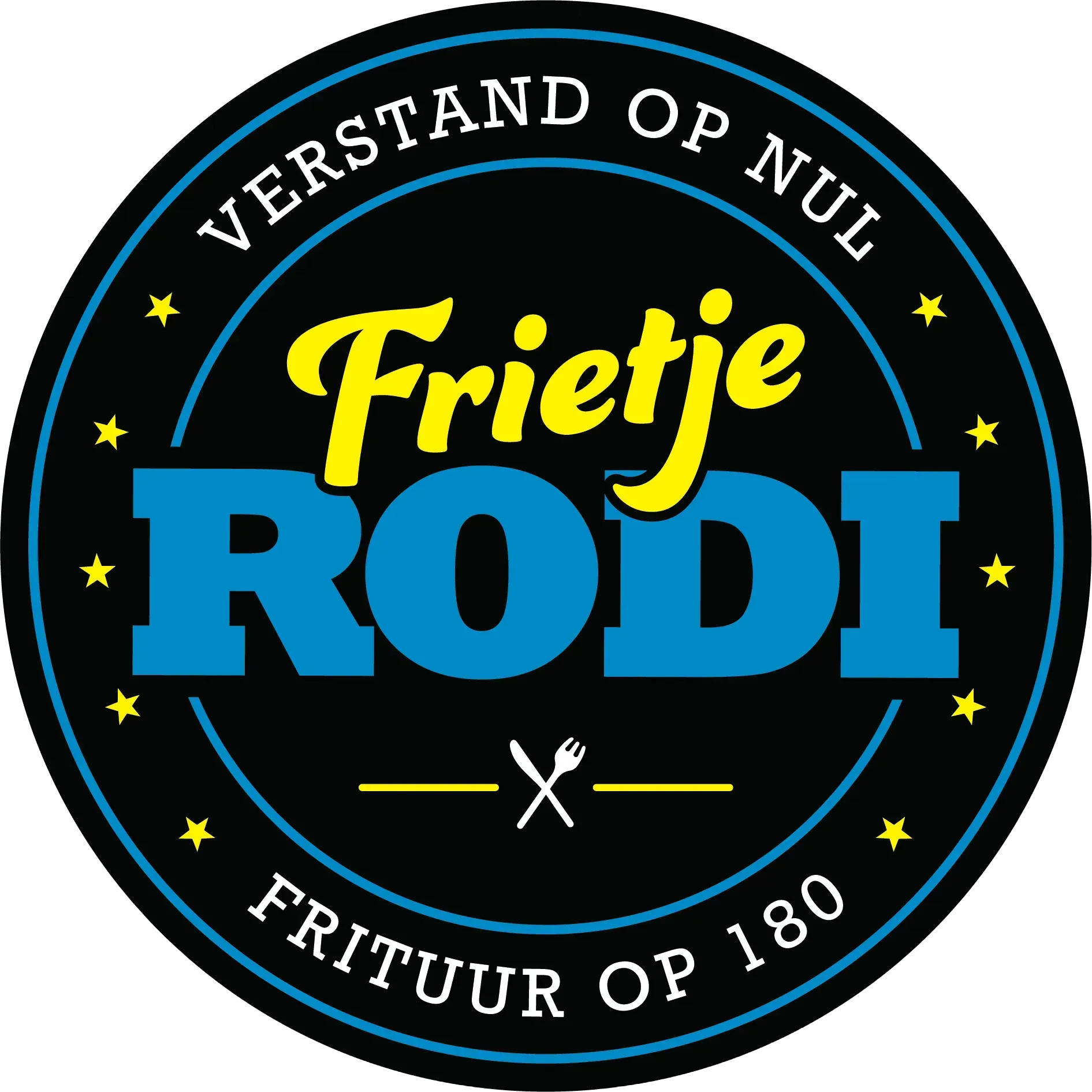 A logo for rodi balloon decoraties and springkussenverhuur