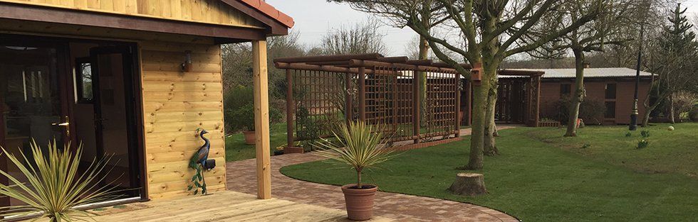 well-maintained garden area for pets