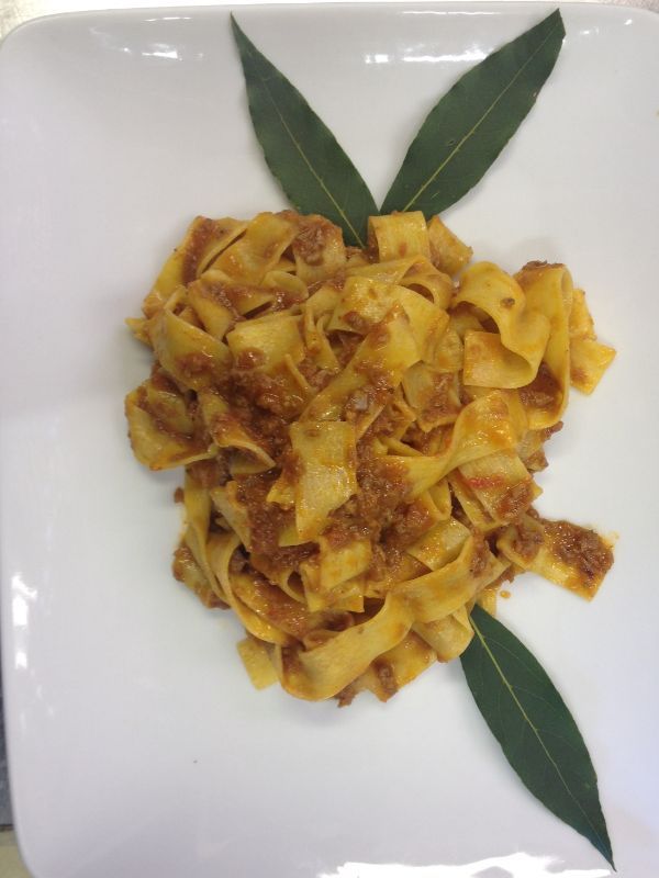 Tagliatelle al ragù di cinghiale