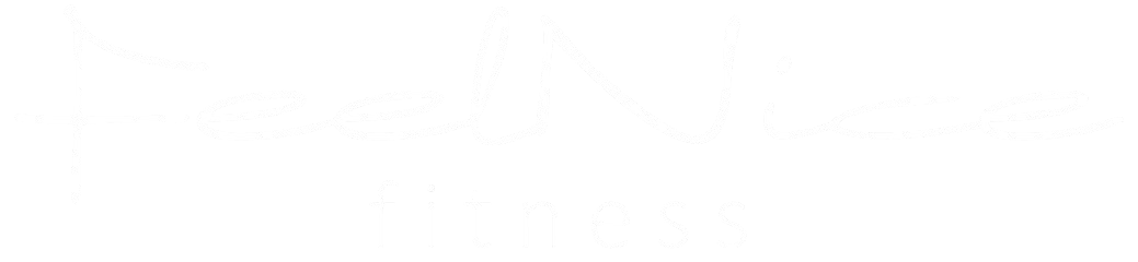 "FeelNice" in lichtblauw handschrift.