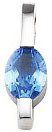 Blue Topaz Silver Pendant