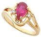 Pink Tourmaline Gold Ring