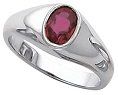 Pink Tourmaline Silver Ring