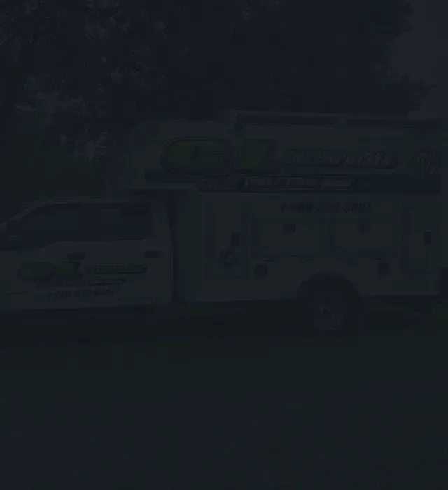 CL Enterprise truck in background with blue overlay | CL Enterprises