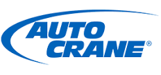 The auto crane logo is blue and white on a white background.
