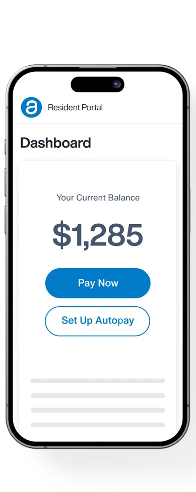 iPhone displaying Online Portal
