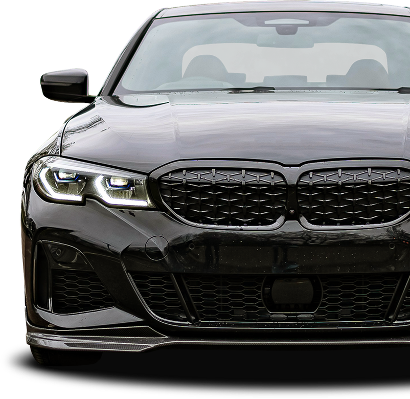 The front of a black bmw 3 series | East Carolina Automotive