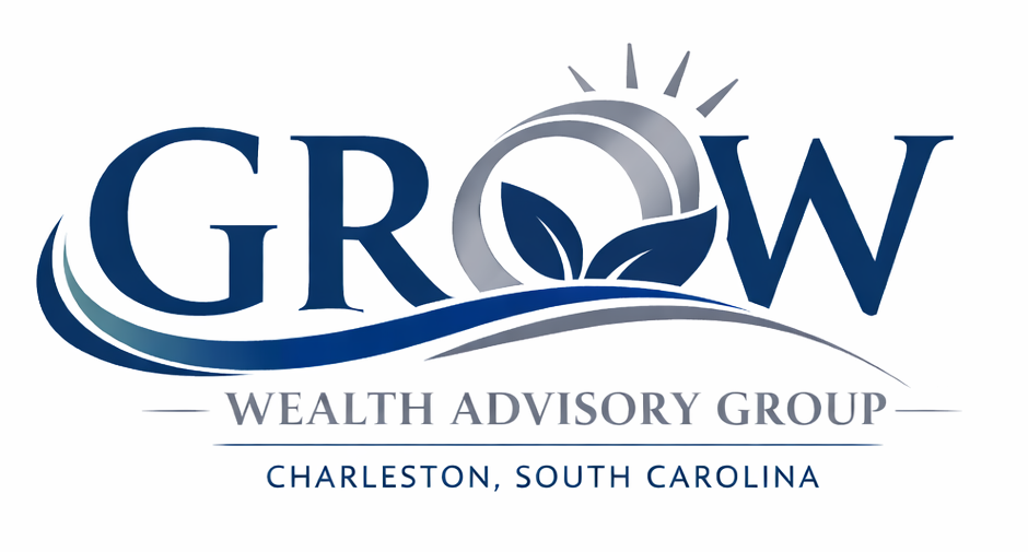 Logo for GROW Wealth Advisory Group in Charleston, SC. Features word