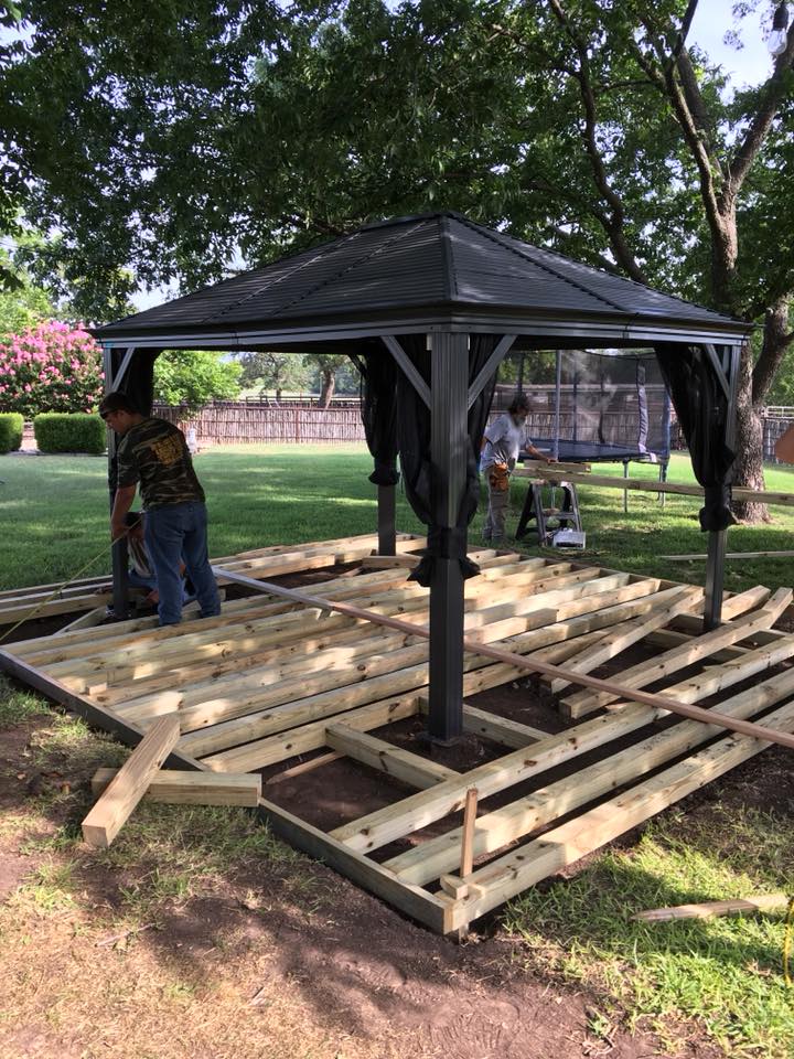 Building a Gazebo — Stephenville, TX — TMR Pro Maintenance