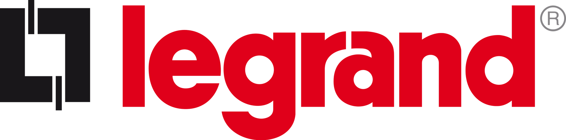 The legrand logo is red and black on a white background.