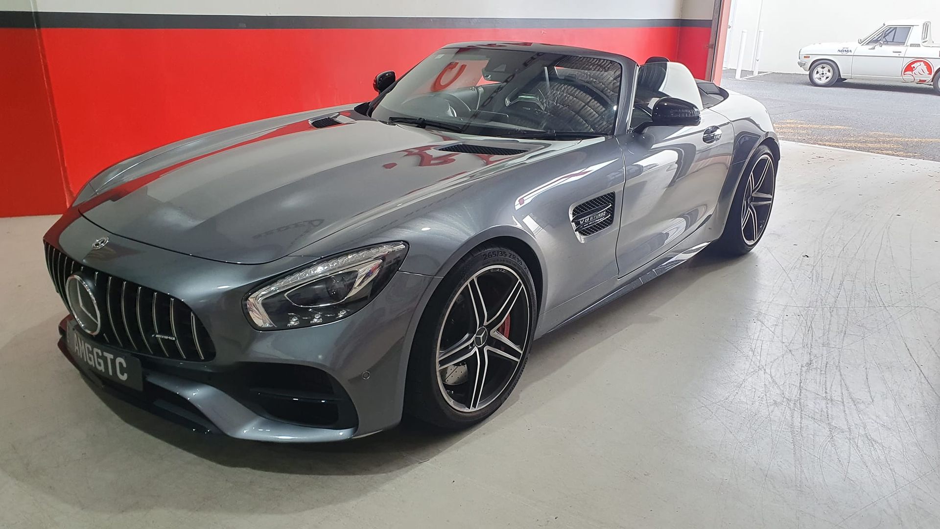 Silver Classic Corvette in a Garage — Motorhead Garage in Tweed Heads, QLD