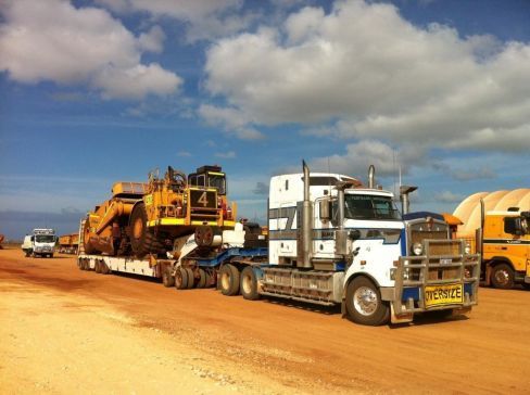 A haulage truck in Mid West WA
