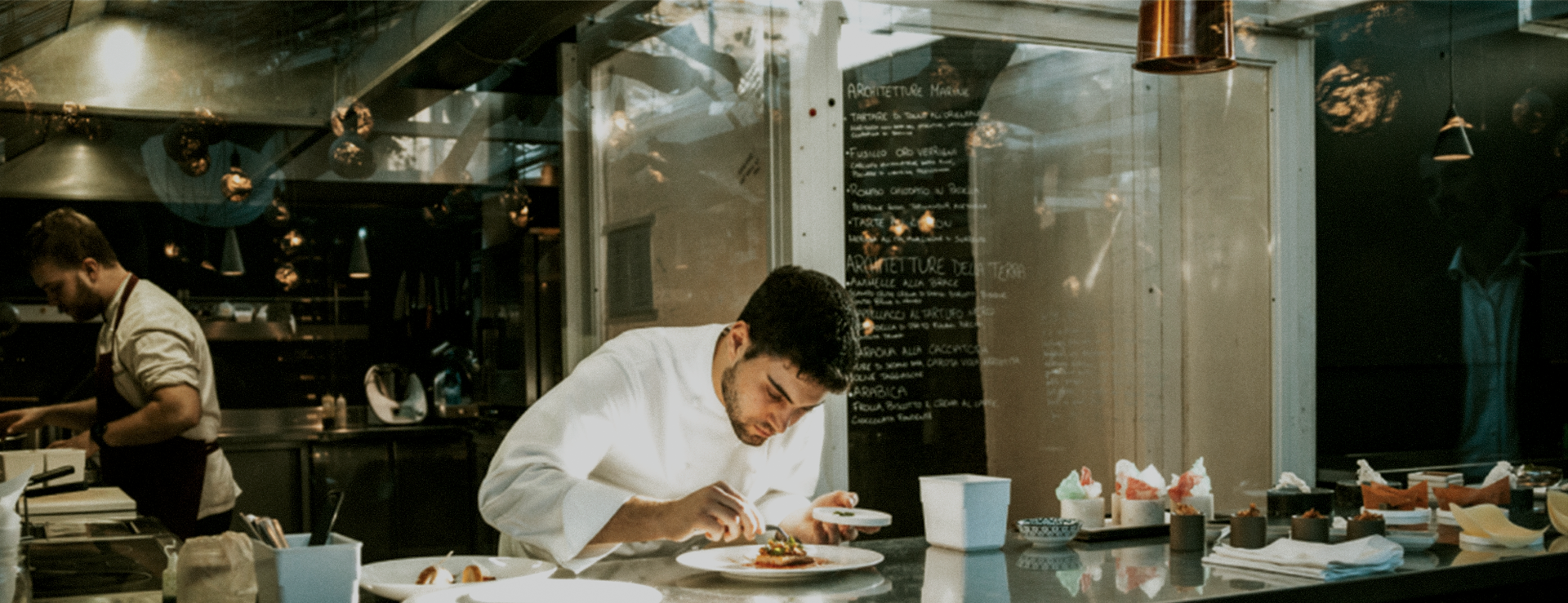 Header Food Stories a guy preparing food
