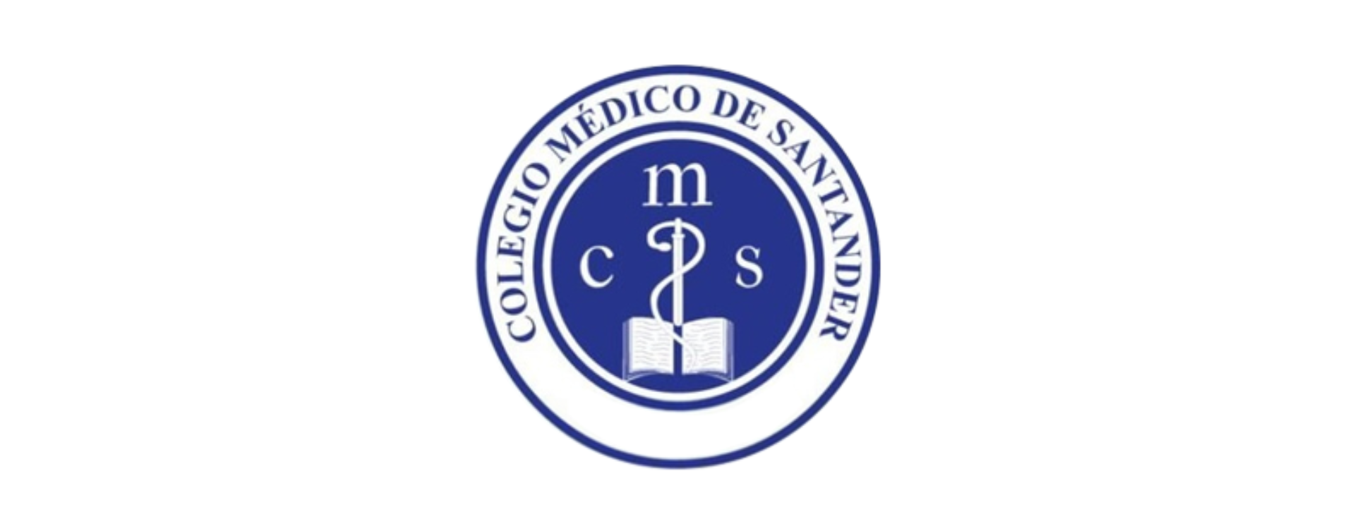 Logotipo del Colegio Médico de Santander que incluye el texto 