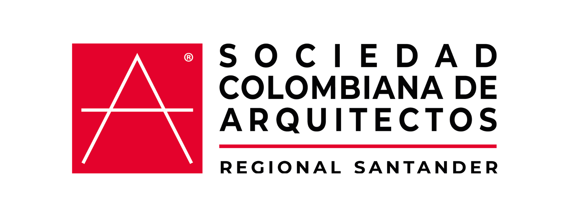 Logotipo de la Sociedad Colombiana de Arquitectos, filial regional de Santander