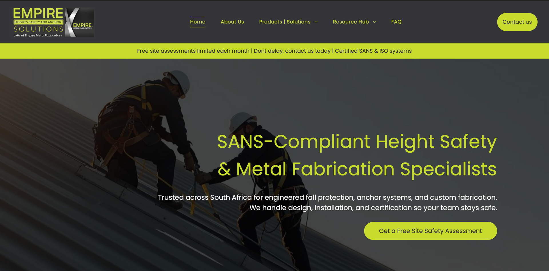 EMFab website screenshot