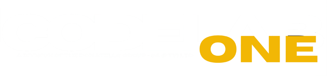 The One logo in gold.