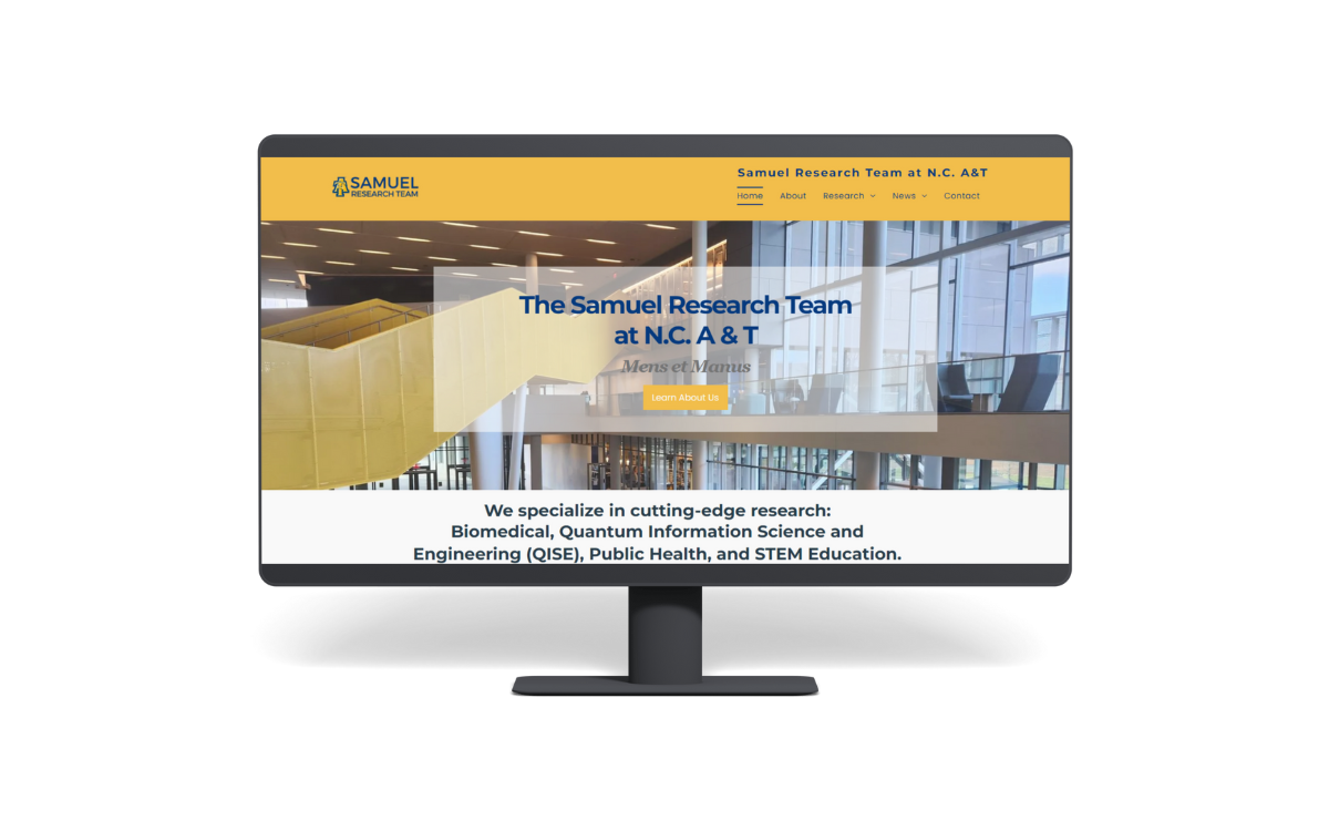 Samuel Research Team Website Homepage