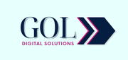 Turqoise Purple and Deep Blue Logo for GOL Digital Solutions