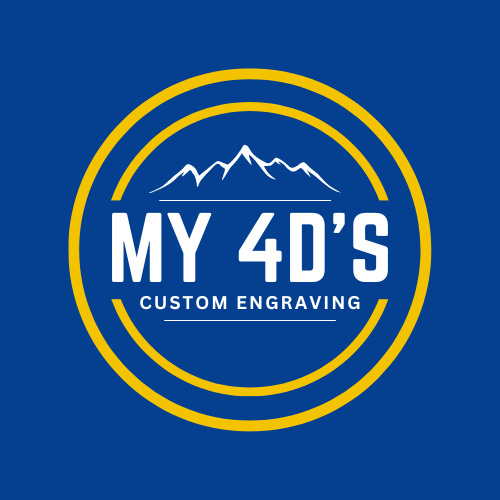 a blue and yellow logo we designed