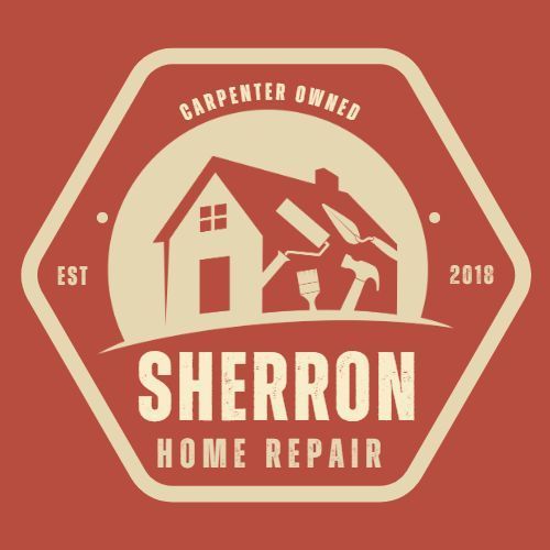 a burnt orange logo for a handyman