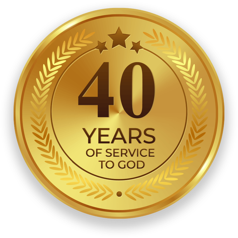 40 years of service to god