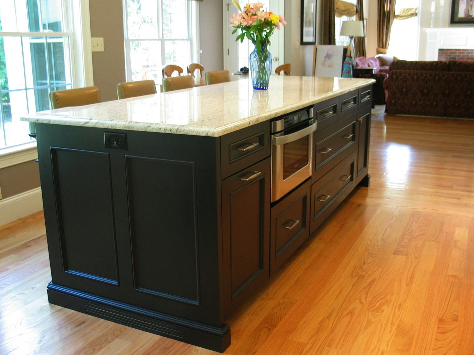 Black Kitchen Island