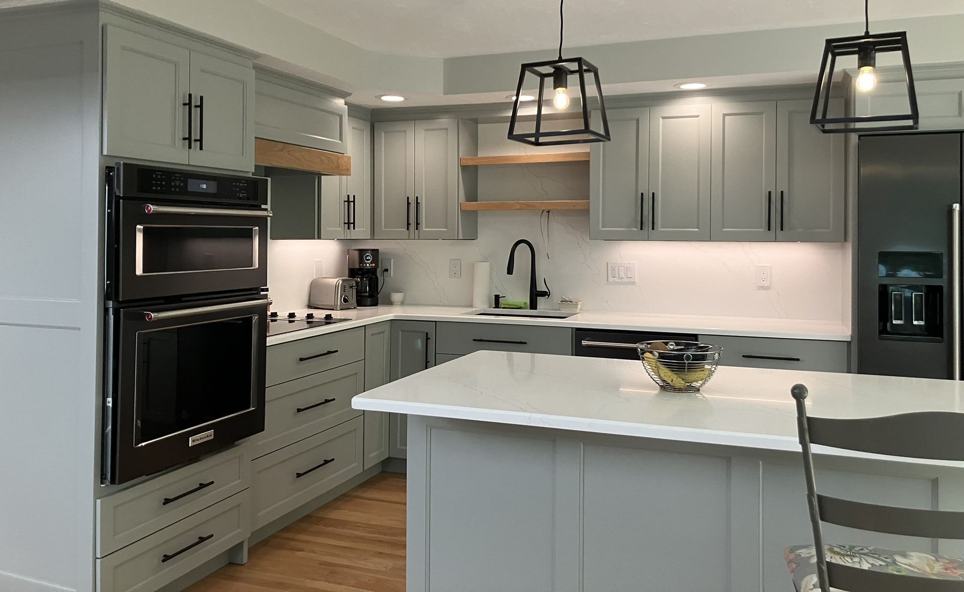 Floating Shelves
Gray Kitchen Cabinet Ideas
Split Level Home Remodel Ideas
