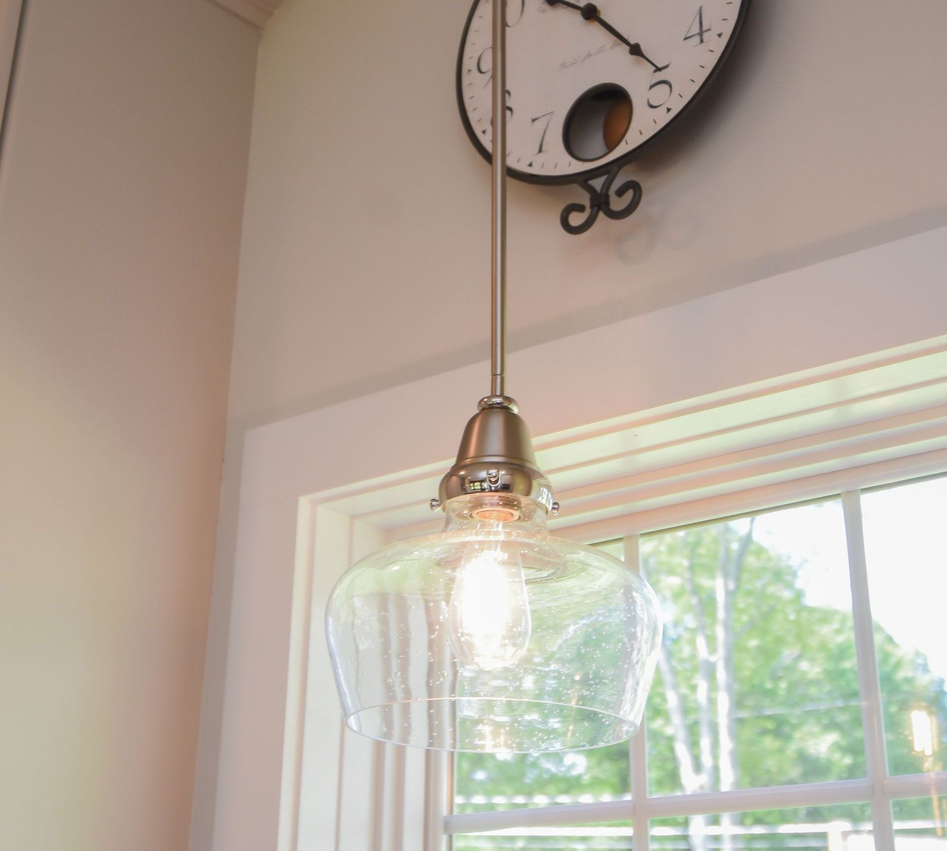 Pendant light over sink
