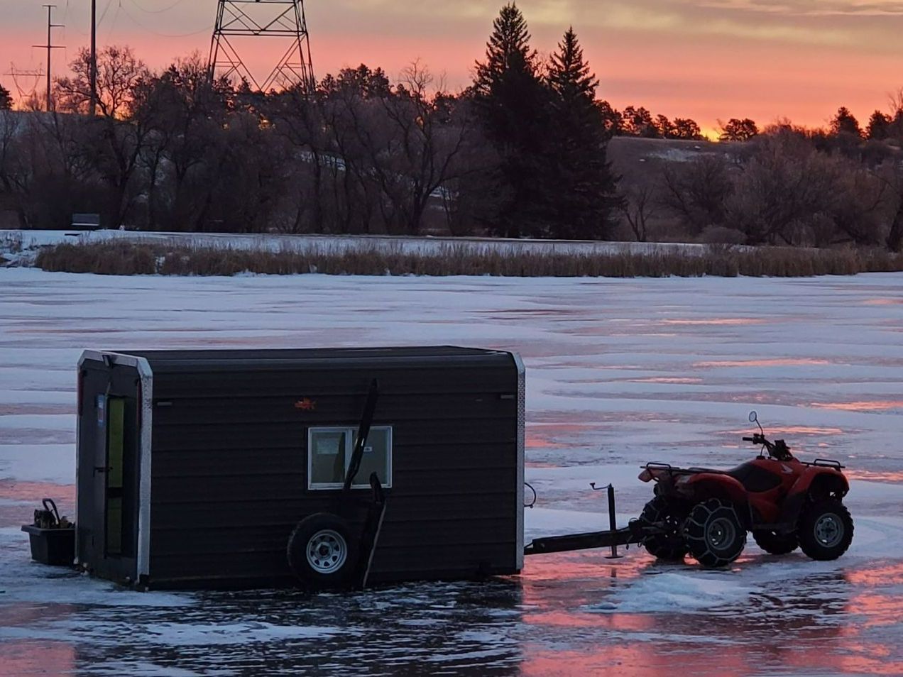 Custom Ice Fishing House Choose Accessories for Zack Shack