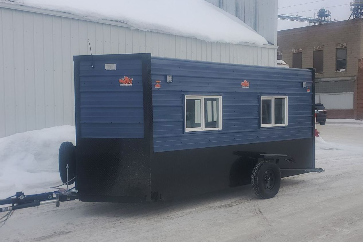 custom ice fishing house