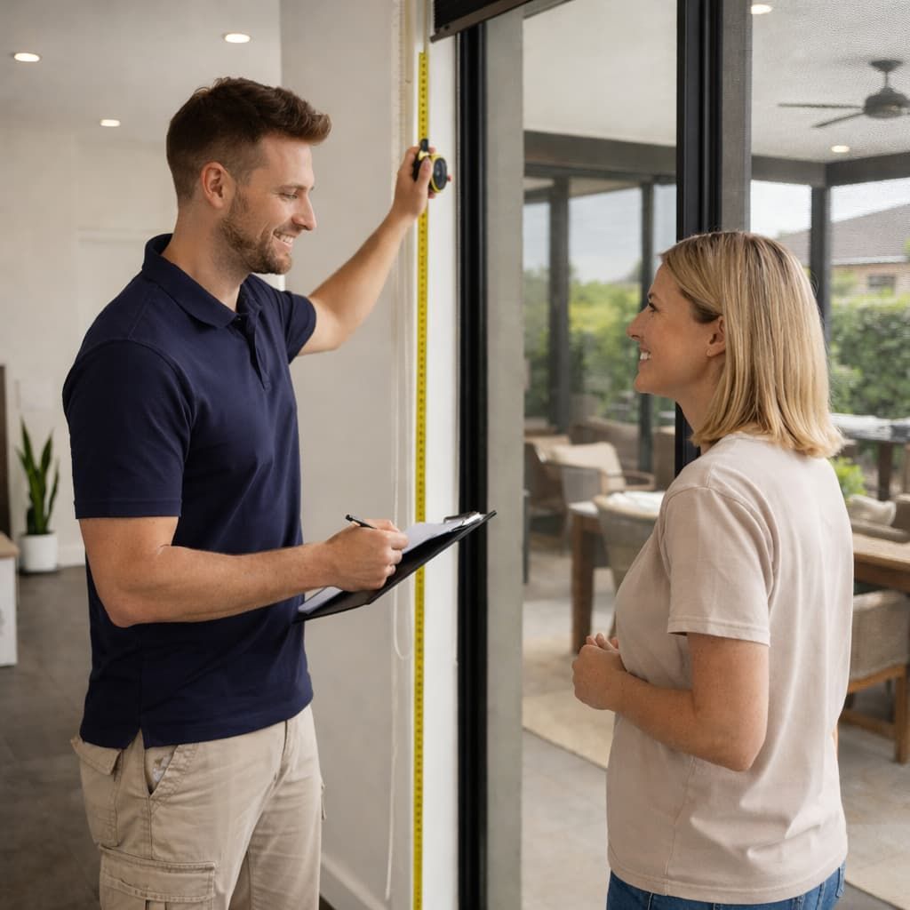 Consultation for blinds installation in Shepparton home