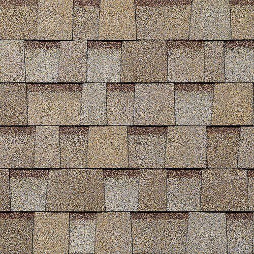 A close up of a row of shingles on a roof.