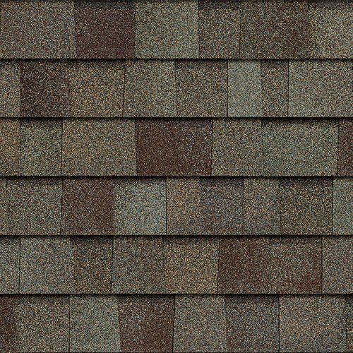 A close up of a row of shingles on a roof.