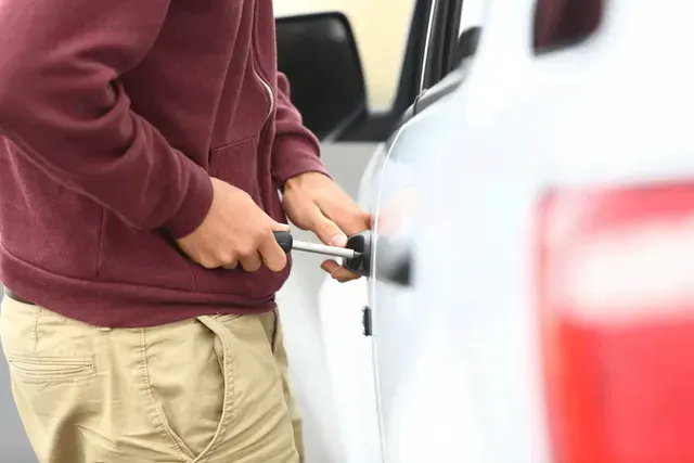A Man Is Breaking Into A Car With A Screwdriver — Pleasanton, CA — Thompson • Garcia Law