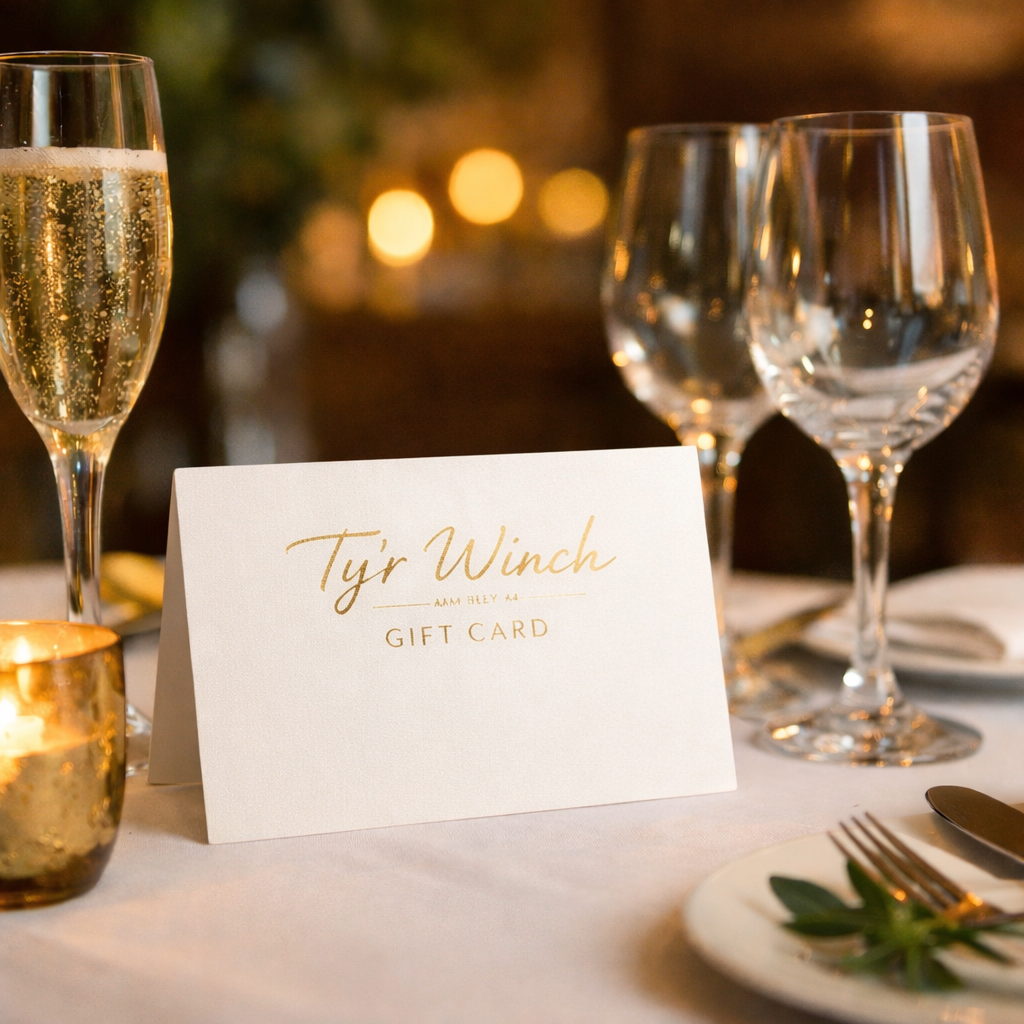 Ty’r Winch gift voucher – digital e-voucher redeemable against food, drink and dining experiences