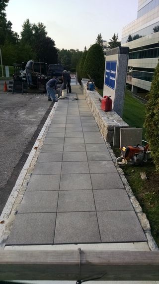 Re-Laying Sidewalk - Commercial Hardscaping in Bedford Hills, NY