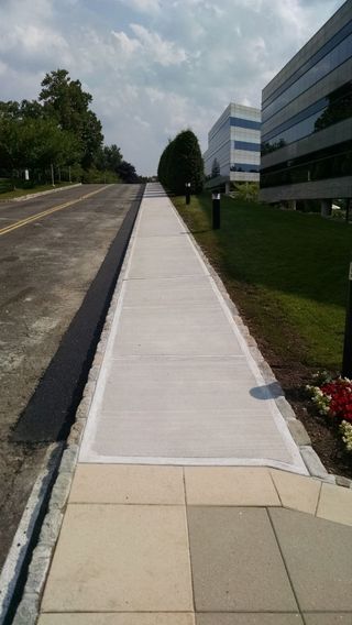 Re-surfaced Sidewalk - Commercial Hardscaping in Bedford Hills, NY