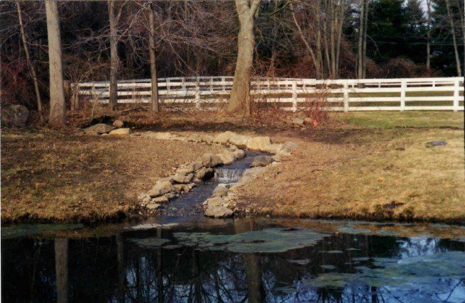 Fish Pond - Lawn Maintenance in Bedford Hills, NY