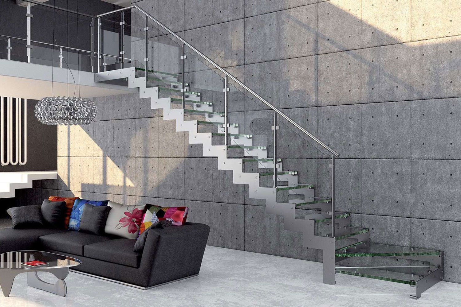 scala interna acciaio