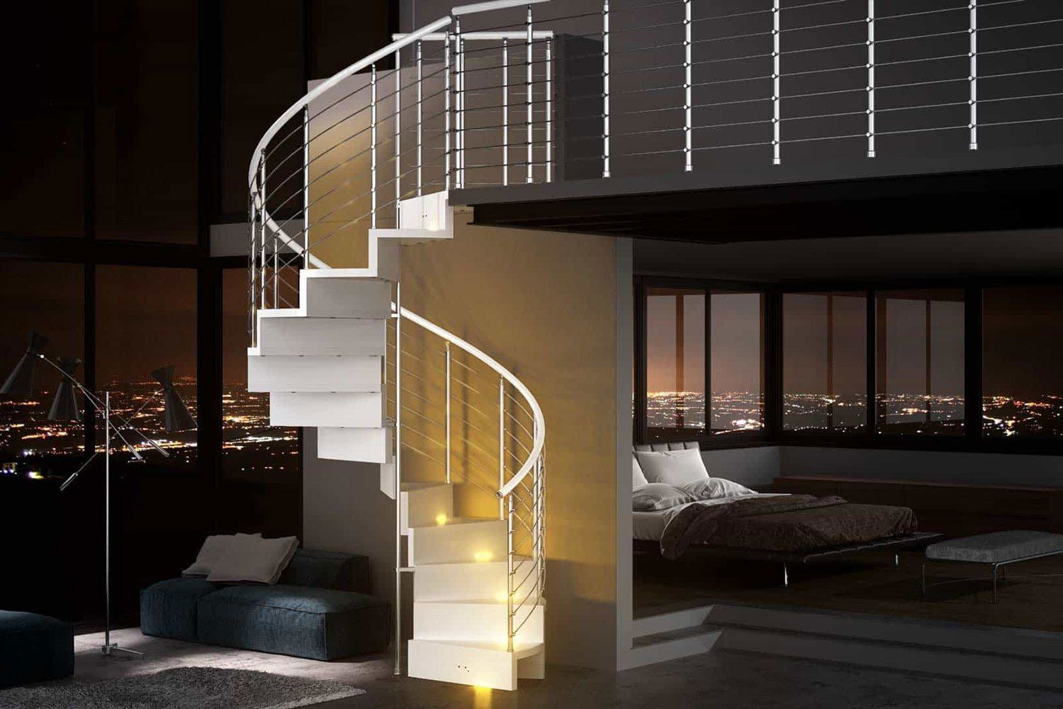 scala a chiocciola per esterni