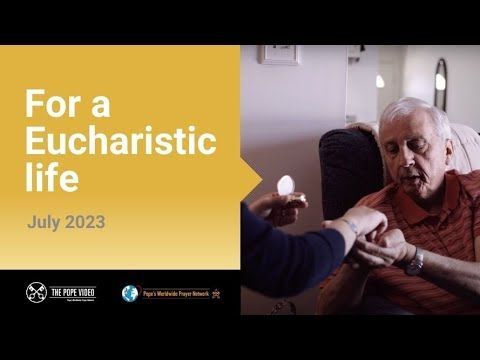 YouTube thumbnail of the Pope Video for July 2023