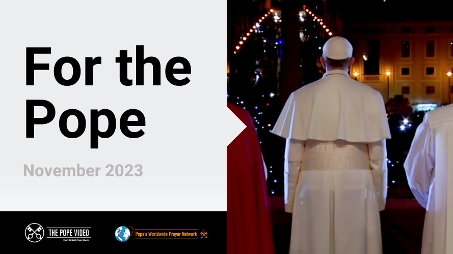 YouTube thumbnail for the Pope Video November 2023