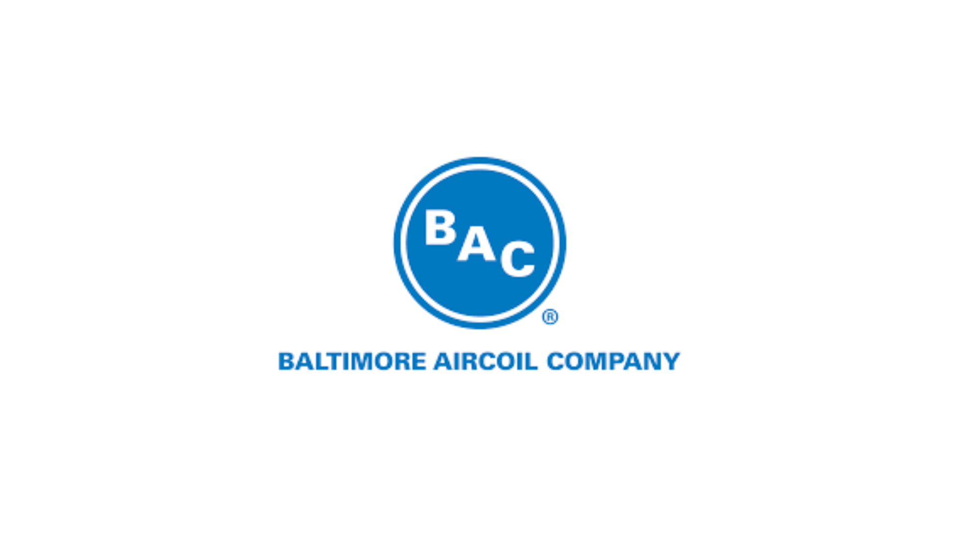 The baltimore aircoil company logo is blue and white on a white background.