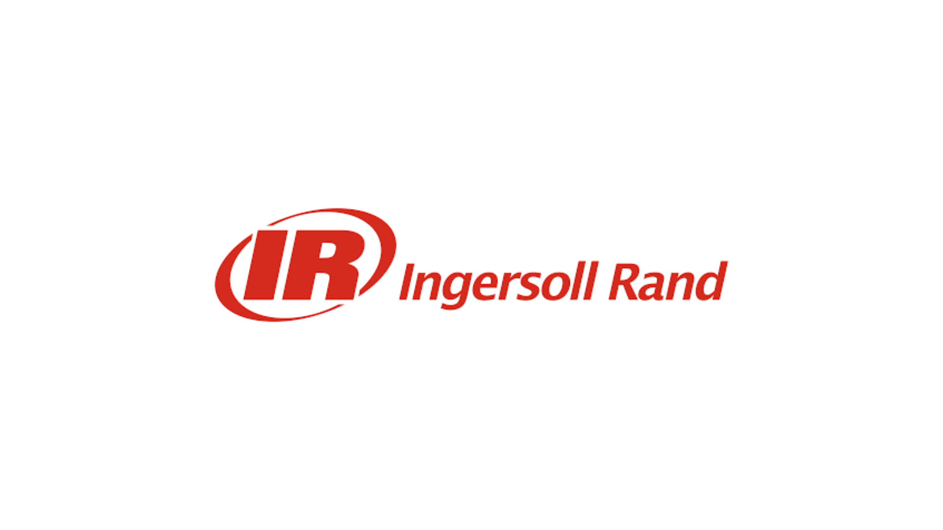 The logo for ingersoll rand is red and white on a white background.