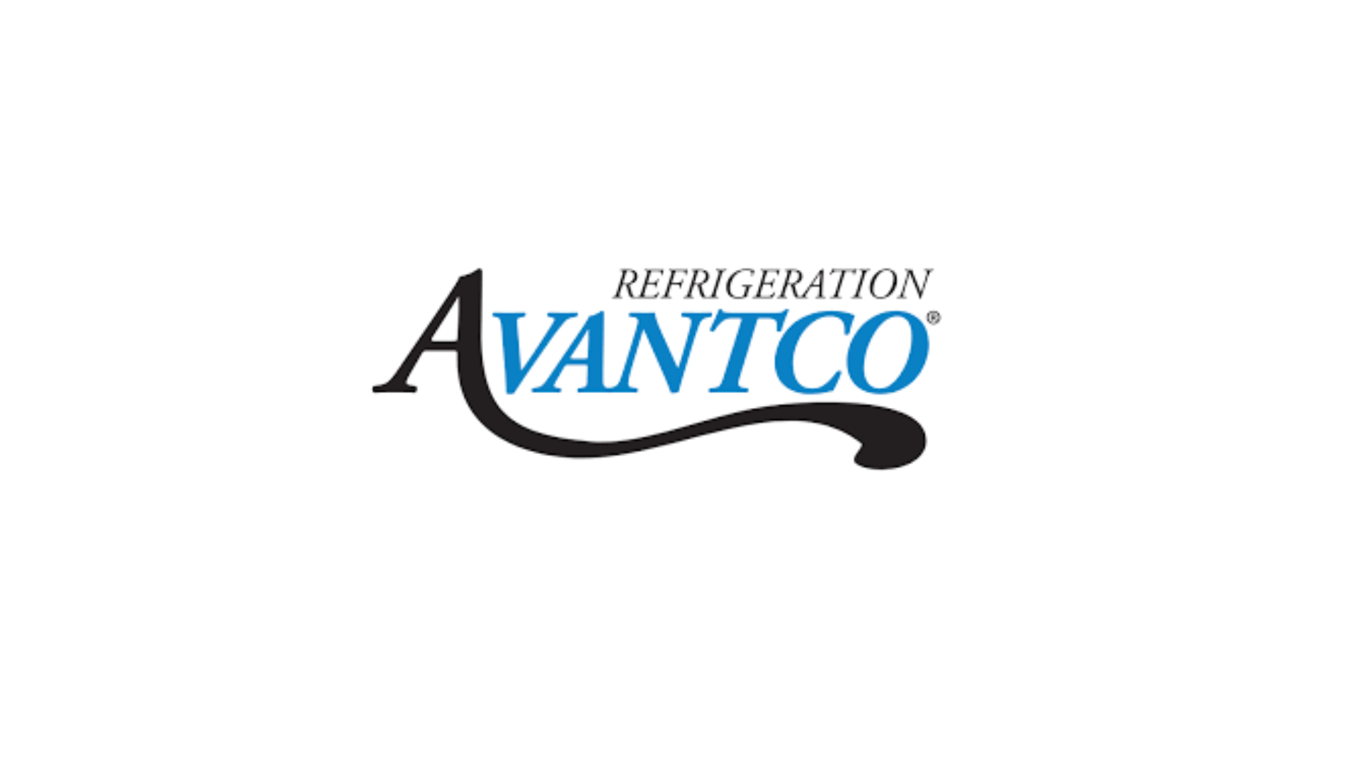 A logo for avantco refrigeration on a white background.