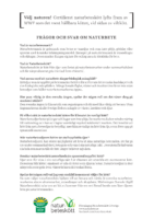 Frågor och svar om naturbete