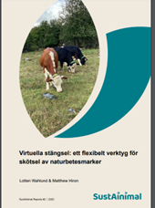 SustAinimal rapport om virtuella stängsel