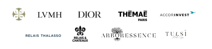 Logo des partenaires Dior, relais chateaux