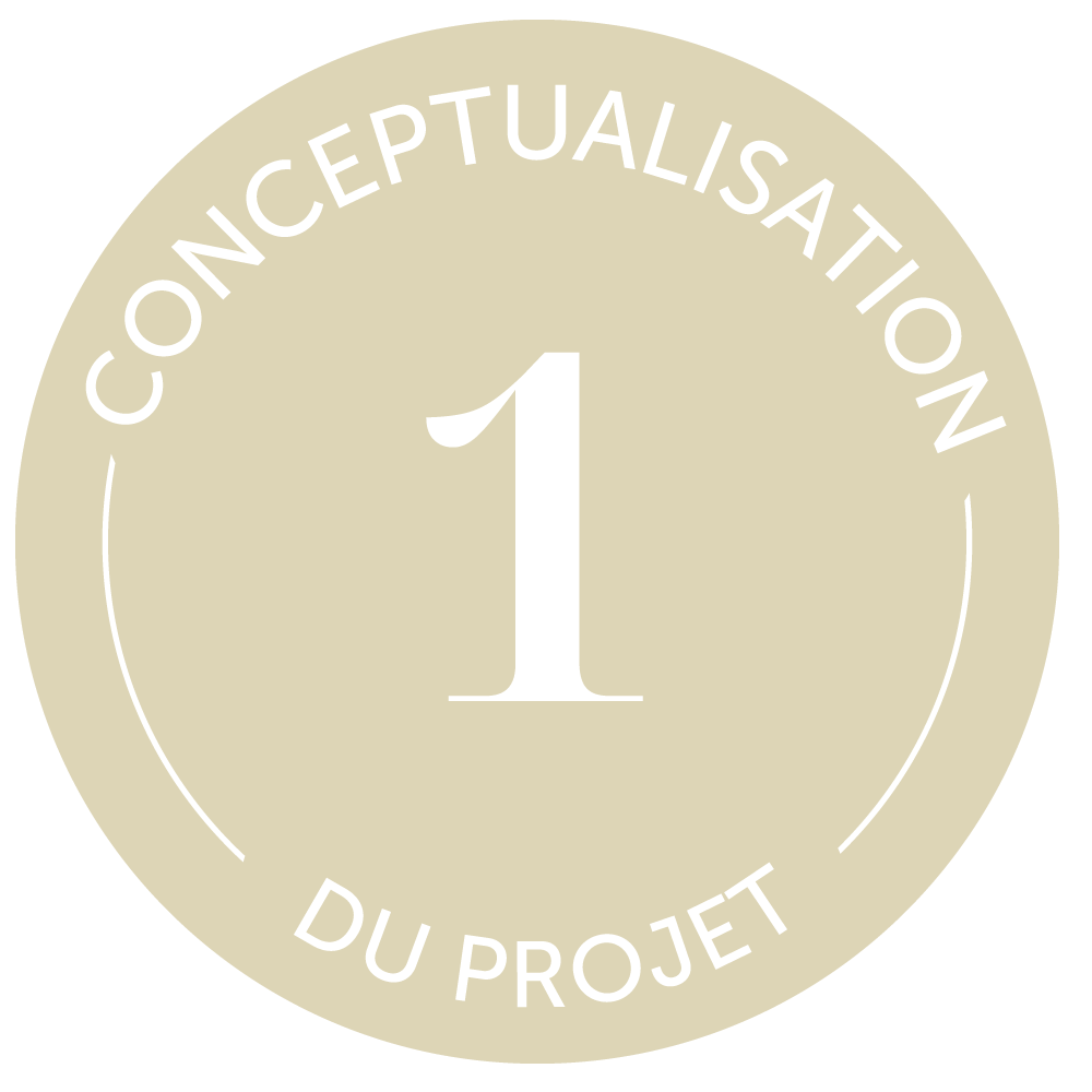 Un cercle avec le numéro 1 à l'intérieur.